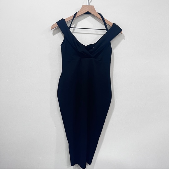 NWT Nookie Athena Off Shoulder Midi Dress in
Black medium (us 6) - Picture 5 of 10
